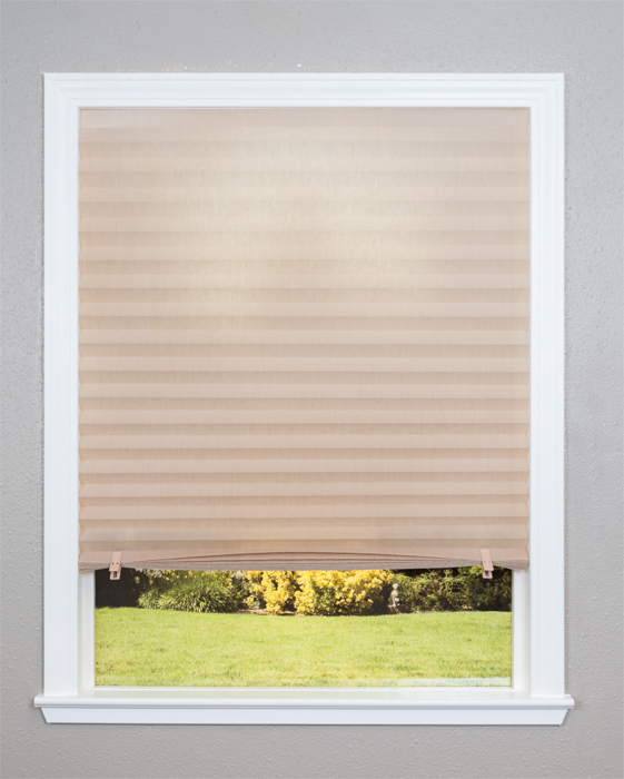 Natural Recycled Pleated Paper Shade Blinds BEIGE